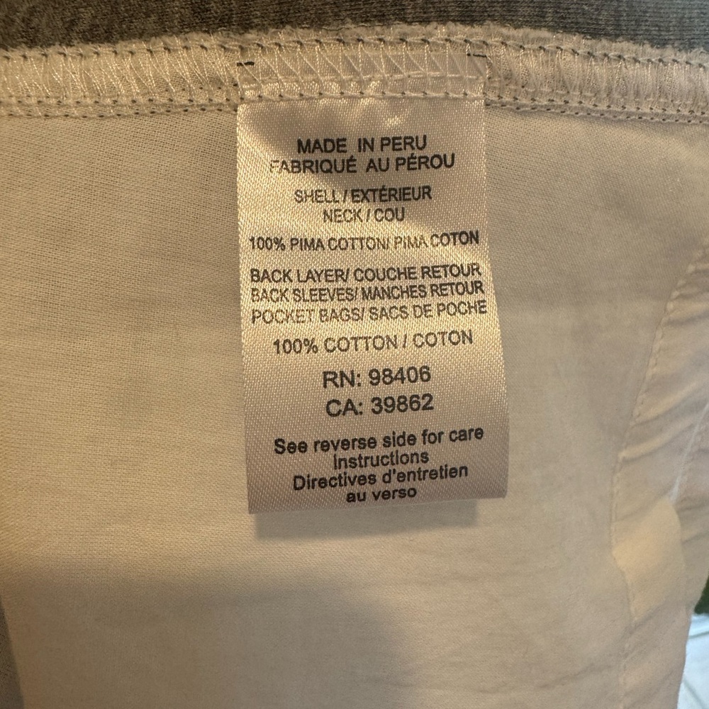 THEORY NWT Morbin Classic Tee T Shirt Dress Cotton M White Heather Grey - Picture 4 of 7